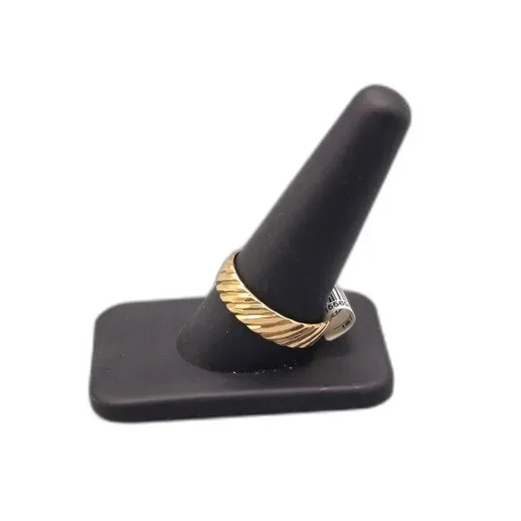 14KT YELLOW GOLD 4.60G TWISTED WEDDING BAND SIZE 12 (155693-1)